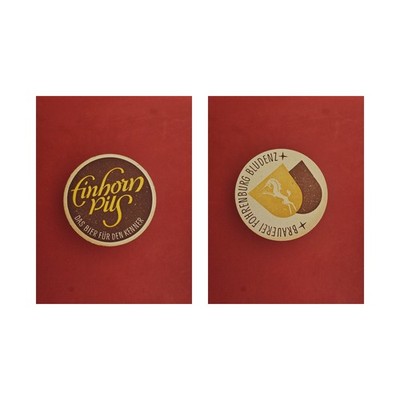 Fohrenburg Bludenz brauner Kreis Brauerei Bierdeckel Bier