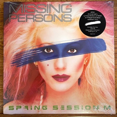 MISSING PERSONS Spring Session M LP NEW Magenta w/Blue splatter vinyl Rubellan