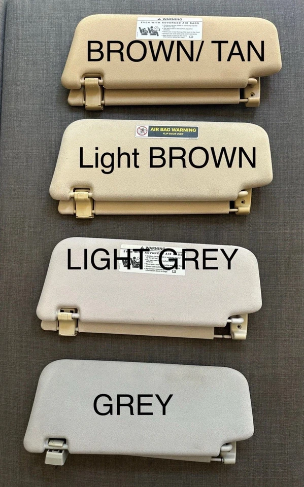 Juego de 2 parasol Mercedes E320 E350 E500 E550 E55 E63 AMG gris fabricante de equipos originales 2003-2009 Foto 2 de 4