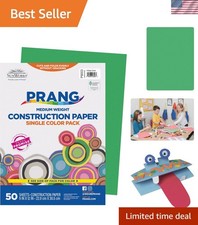 Durable Arts  Crafts Construction Paper, Holiday Green, 9" x 12", 50 Sheets