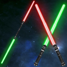 Lightsabers Toy, 12 Colors Doubled-Blade Dueling Swords 2 in 1 Light Sabers with