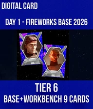 DAY 1 - FIREWORKS TIER 6 BASE+WORKBENCH 9 CARD 2026 TOPPS STAR WARS CARD TRADER