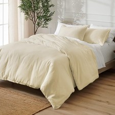 Queen Size Duvet Cover Set 3Pc , 100 Cotton 700 Thread Count No Inserts , L...