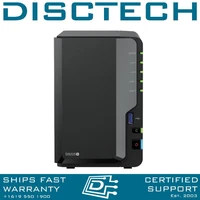 Synology 48TB DS225+ 2-Bay NAS Server w/ 2x 24TB Enterprise 24/7 SATA HDDs