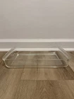 Vintage PYREX 232-N 2 QT Dessert Casserole Baking Dish Clear 2 Handles