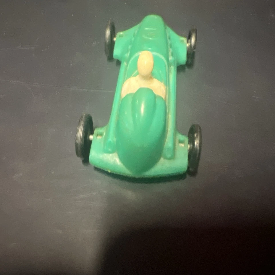 Vintage 1950’s Pyro Green Hard Plastic Soap Box Supersonic Race Car W Driver #3 - Image 4 of 4