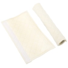 2Pcs Refrigerator Door Handle Covers Polyester Fiber Handles Decor Beige