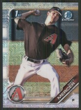 2019 Bowman Chrome Mega Box Prospects Refractors #BP-120 Matt Mercer 1986