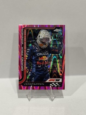 Topps Chrome F1 Grand Prix Winner- Max Verstappen Pink Wave Refractor /250