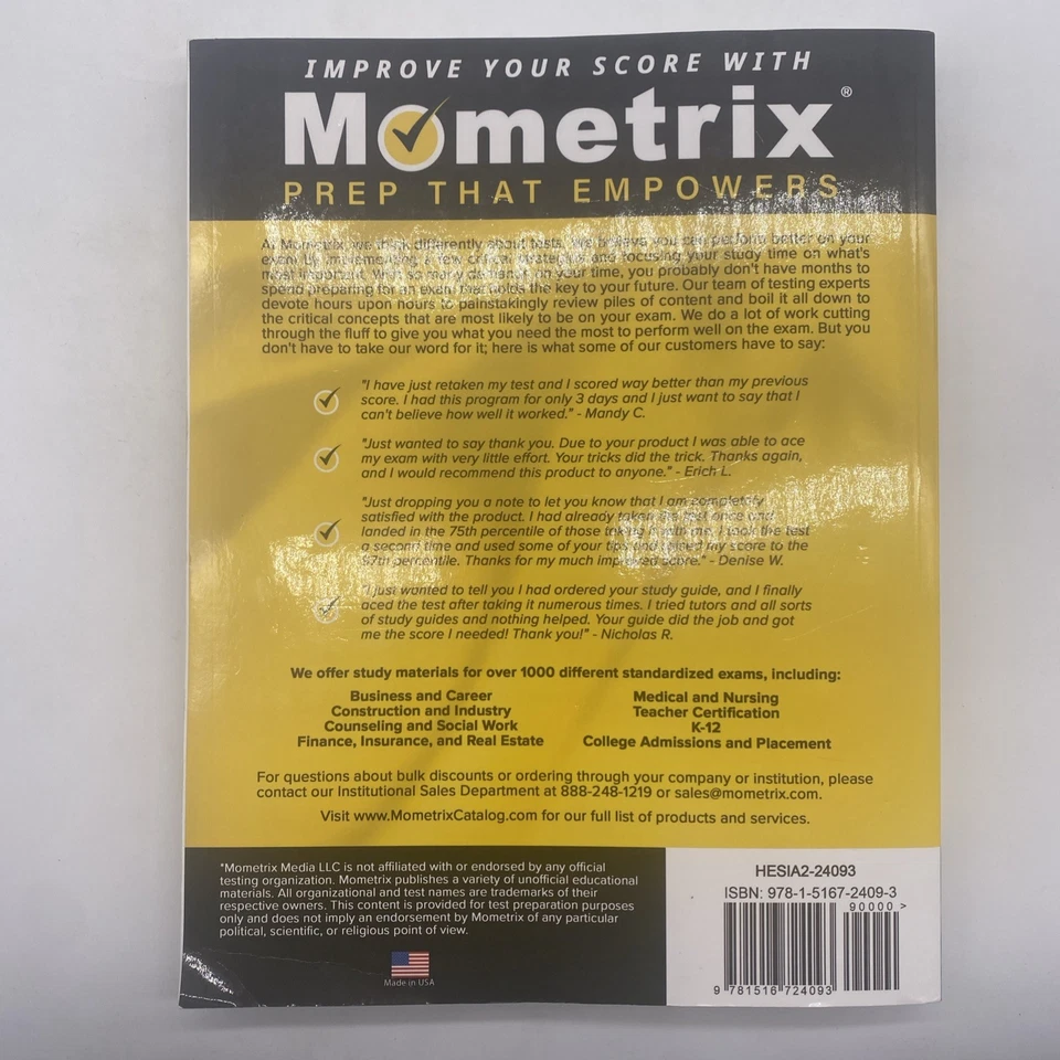 HESI A2 Secrets Study Guide 5th Edition 2024-2025 Paperback - Image 2 of 4