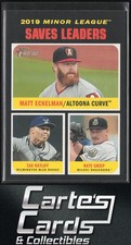Nate Griep Eckelman Ratliff 2020 Topps Heritage Minor League #193 Saves Leaders