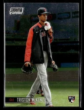 Triston McKenzie RC - 2021 Topps Stadium Club Chrome Rookie #141 Cleveland