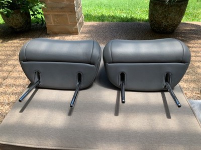 2003-2009 Lexus GX470 2 GRAY Leather LH & RH Front Head Rests OEM Headrests