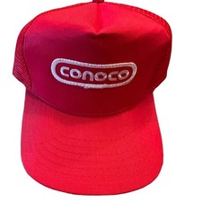 Conoco Red Snap Back Truckers Hat NWOT