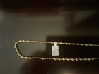 925 STERLING SILVER  BEAUTIFUL ROSARY 4mm  24 inch gold color — photo 2