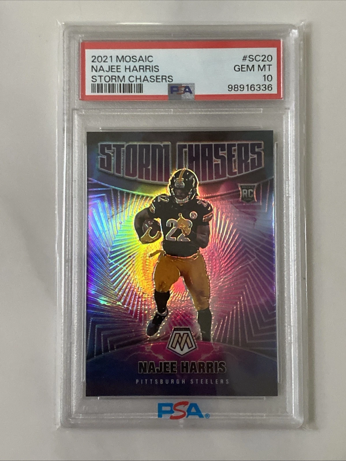 Najee Harris Panini Mosaic Storm Chasers #SC20 Base