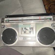 ION Retro Glow ISP112C Boombox AM/FM Cassette Bluetooth USB AUX MicroSD