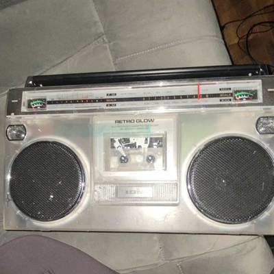 ION Retro Glow ISP112C Boombox AM/FM Cassette Bluetooth USB AUX MicroSD