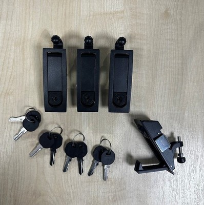 4er Set Druckverschlussschlösser für Hundekäfig/Wohnmobil/Pferdebox PORTOFREI*