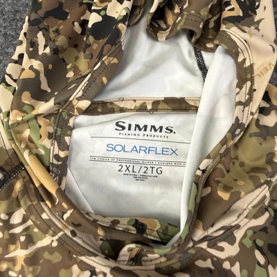 Sweat Capuche Homme Simms Solarflex Camo – Taille S Neuf Avec étiquette UPF 50