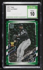 2021 Topps Green /499 Luis Robert #223 CSG 10 Pristine b4d