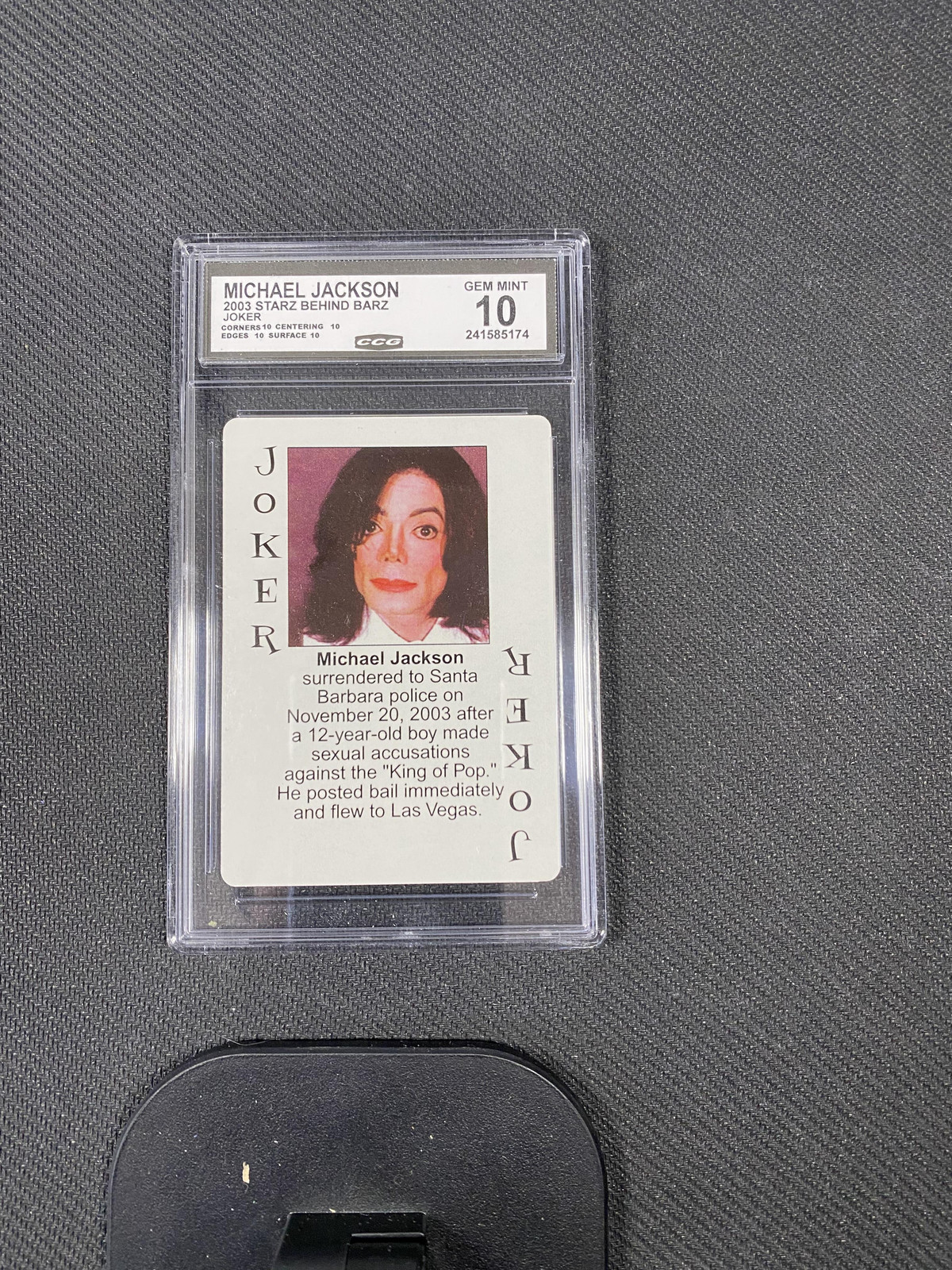 Michael Jackson 2003 Starz Behind Barz CCG 10 RC | eBay