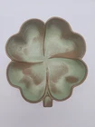 Vintage Frankoma Four Leaf Clover Prairie Green Dish 5.5" St Patricks 223