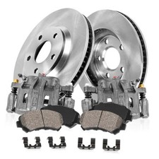 Front Replacement Calipers and Brake Disc Rotors and Ceramic Stock Replacement