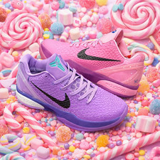 Kobe 6 COTTON CANDY CW2190-150 Men's Size US 7-12