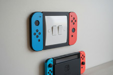Nintendo Switch Style Light Switch Surround / Wall Plate Decor