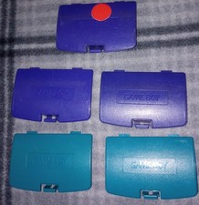 Nintendo Game Boy Color OEM GBC BATTERY COVER back Cover PURPLE Teal Lot Of 5.
