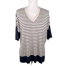 Weekend Max Mara Oversized Cream & Navy Blue ...