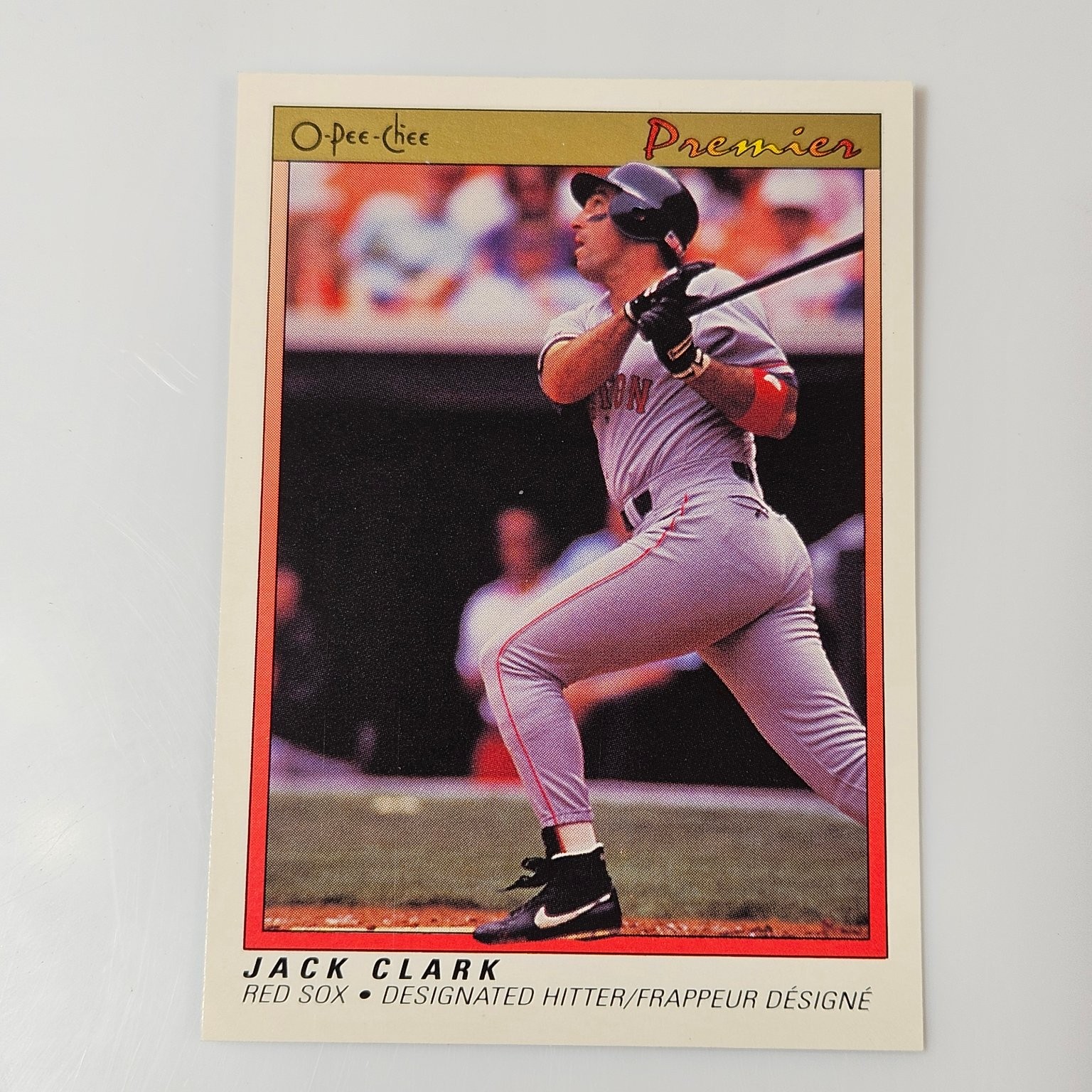 Jack Clark Boston Red Sox 1991 Premier O-Pee-Chee Baseball #21
