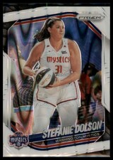 2025 Panini Prizm WNBA #112 Stefanie Dolson White Seismic Prizms