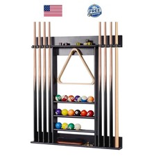 Pool Stick Holder, Pool Cue Rack Wall Mount, 8 Pool Cue Holder Wall Billiard ...