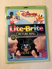 Vintage Milton Bradley Disney Characters Lite-Brite Picture Refill Set