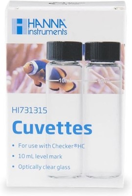 Hanna Glass Cuvettes and Caps for Checker HC Colorimeters (set of 2)