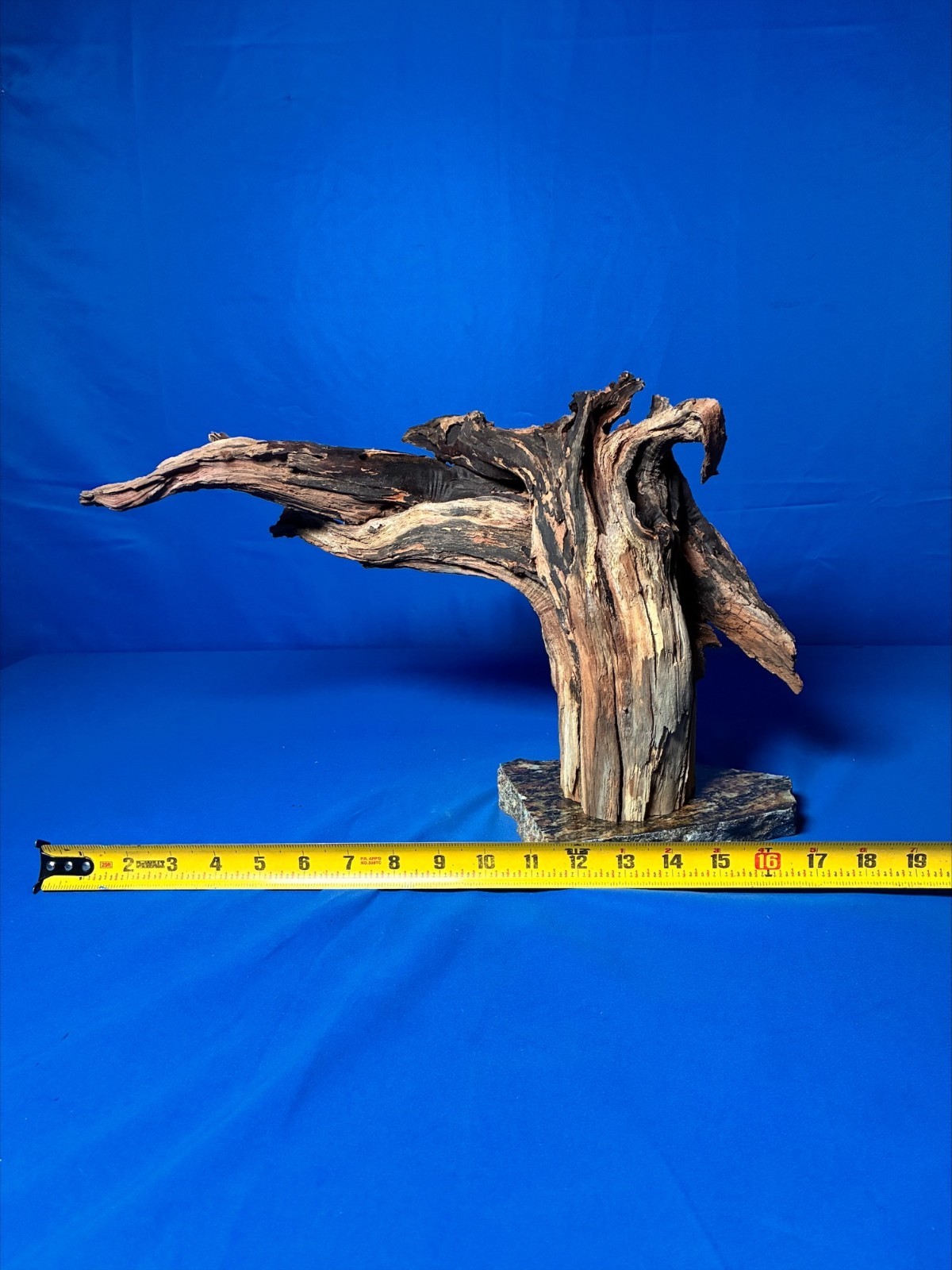 Aquarium Fish Tank Terrarium Aquascape  Manzanita Root Granite Base