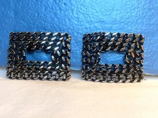 Vintage Pair of TipToe (Tip Toe) Shoe Clips / Buckles ~ EUC ~ Signed