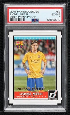 2015 Panini Donruss Press Proof Gold 70/99 Lionel Messi (Base) #68 09tw