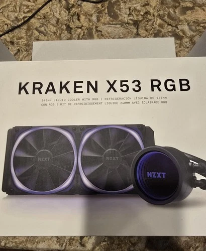NZXT KRAKEN X53 RGB  240MM LIQUID COOLER WITH RGB Used Great Condition
