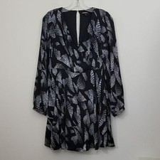 Express Black & White Geometric Print Mini Dress XS