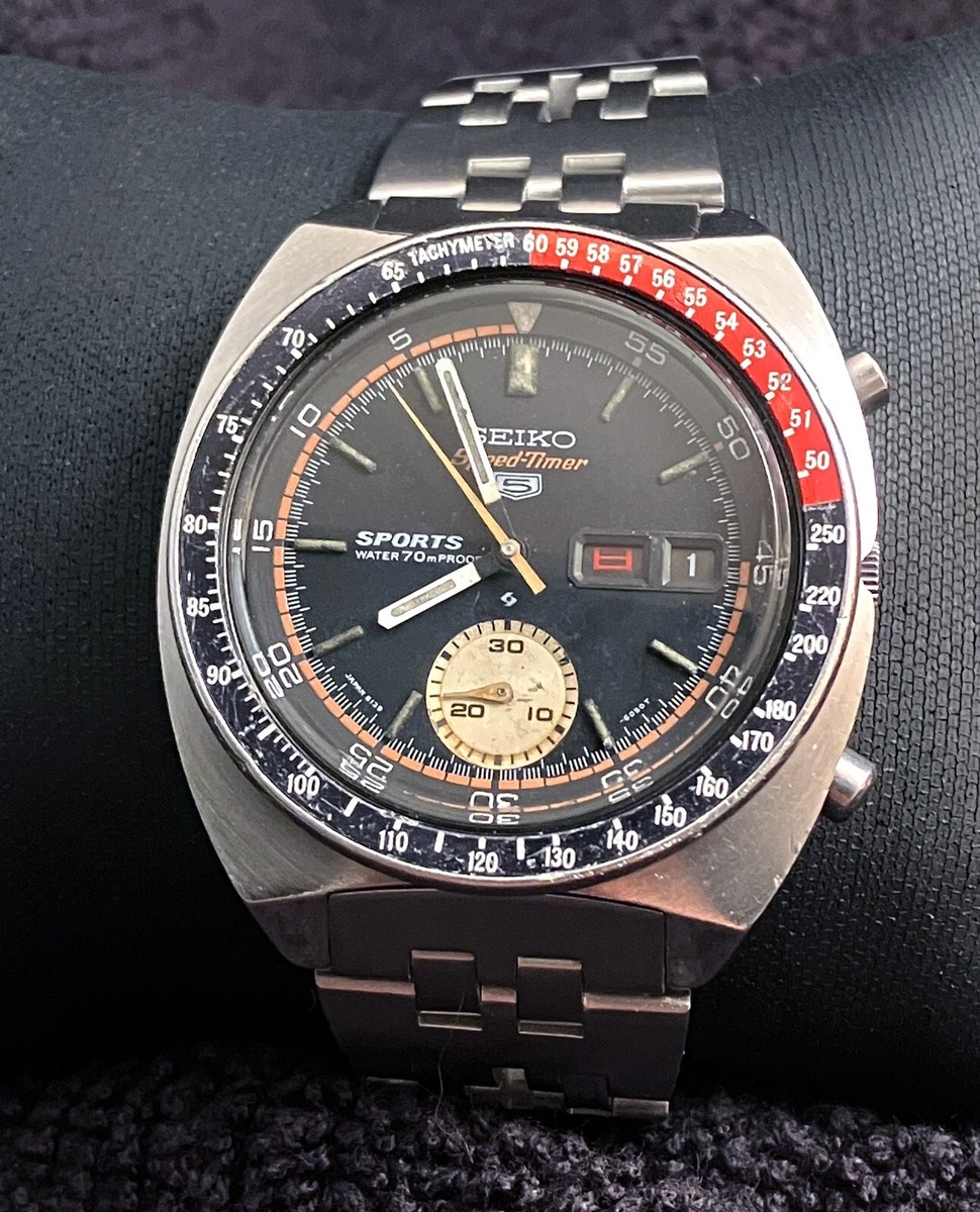 Original Seiko 6139-6030 Speed Timer 5 Sports Water70mProof Original Seiko 6139-6030 Speed Timer 5 Sports Water70mProof