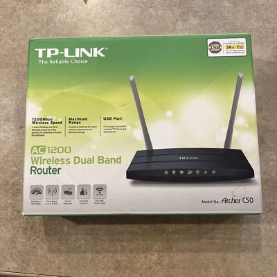 TP-Link  Dual-Band Wireless AC1200 WiFi Router - Open box