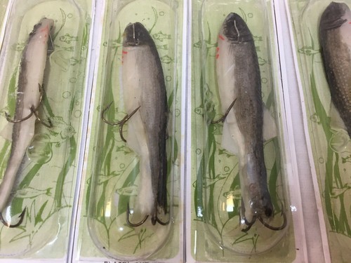 Fishing Lure Spinner Soft Plastic Minnow Set 5 Adys French Vintage NOS 5 Styles - Picture 15 of 16