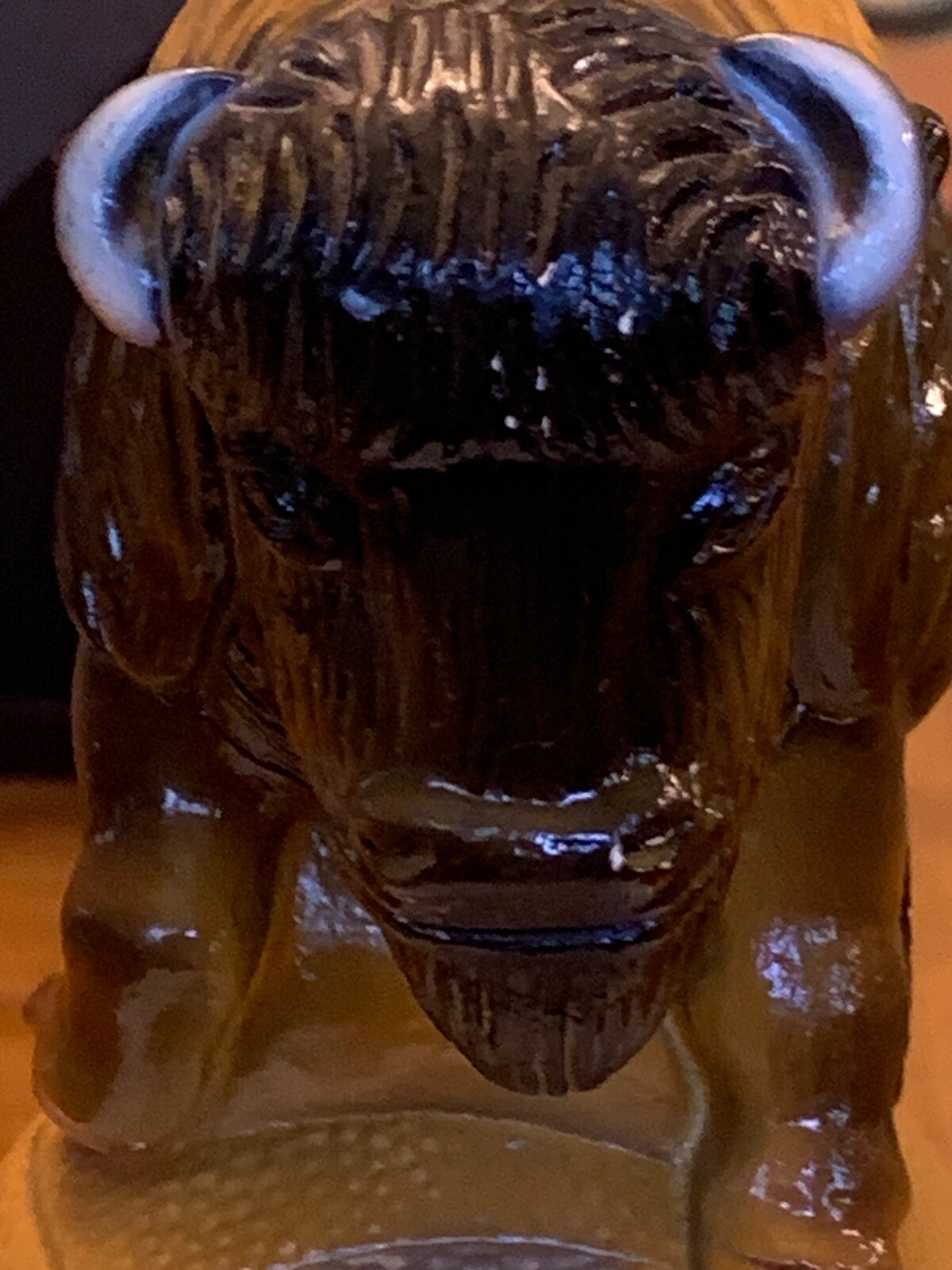 (Rare C.U) “Go Buffalos Go”  RU-VERT Tackles Vertigo Medicine Advertising Statue