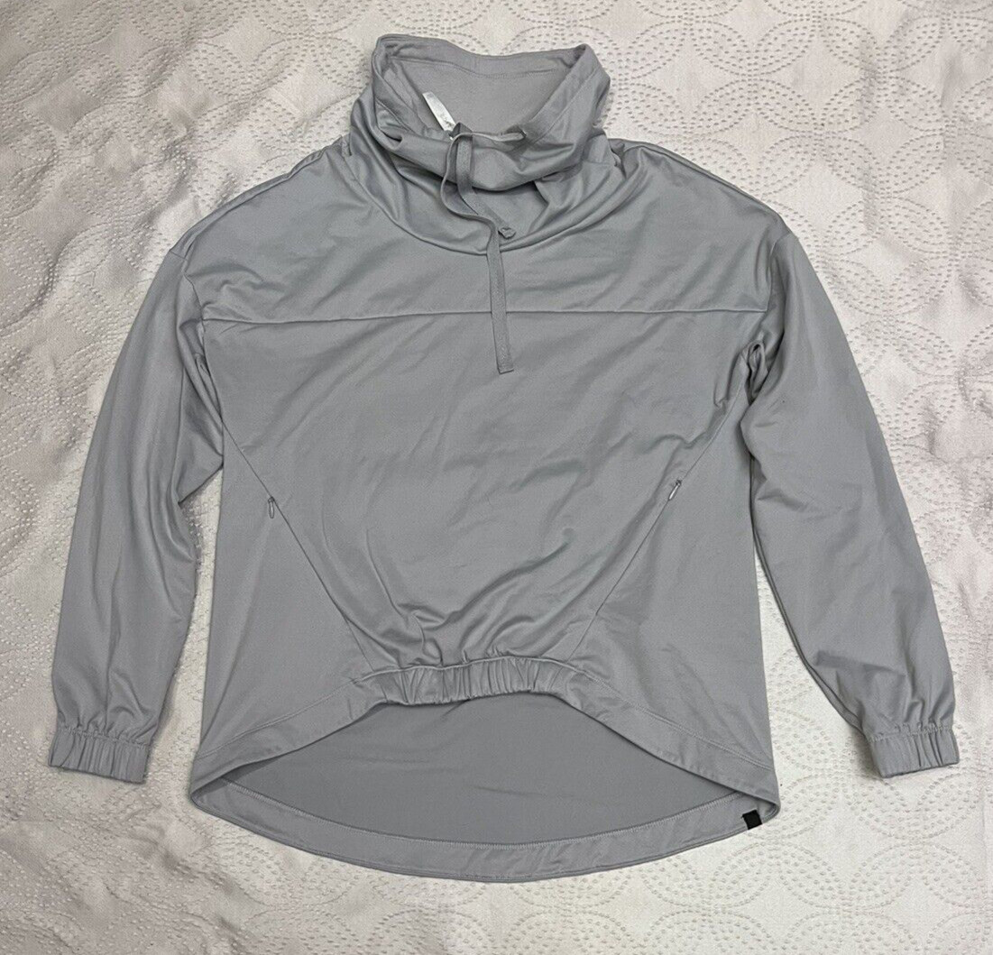 Fabletics  Pullover Top Size Small Gray Cowl Neck… - image 5