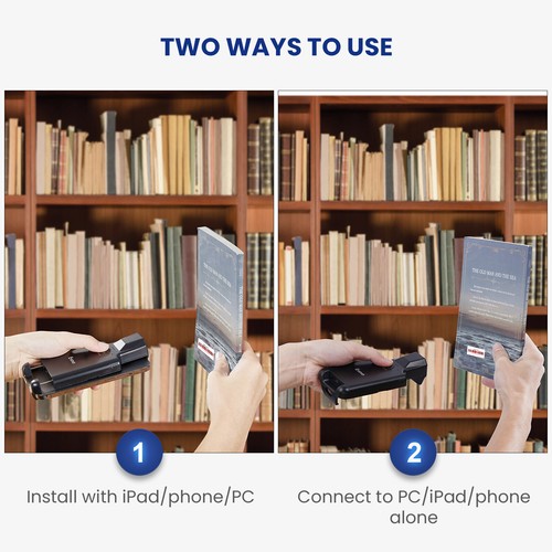 Eyoyo Bluetooth 1D 2D QR Code Barcode Scanner Inventory Scanner for Library Shop - Picture 8 of 11