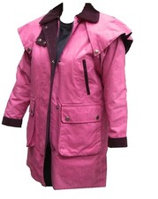 Toggi Ladies Waxed Jacket Medium/12 Pink Caped Brand New With Tags & Bag