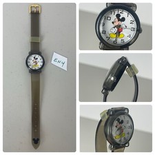 Disney Mickey Mouse Watch Black Case New Battery Installed